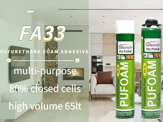 Shuode rentable en expansión de poliuretano espuma insonorizando spray Pu Fuller de espuma 1