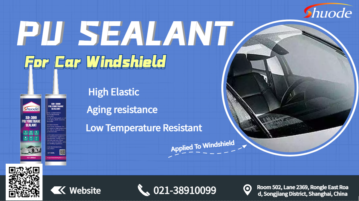 자동 앞 유리 유리 밀봉 및 신체 구조 접착력을위한 폴리 우레탄 접착제 및 실란트 12