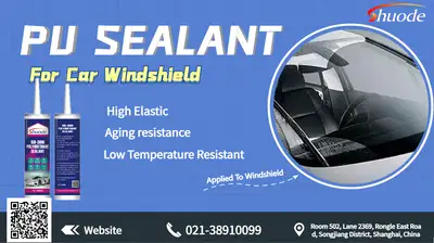 AUO 유리 제조업체를위한 맞춤형 300ml 기상 방지 블랙 카 앞 유리 폴리 우레탄 실리콘 실란트