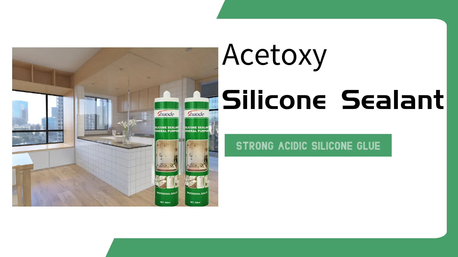 Customized SHUODE fix polyurethane duct tile selsil waterproof wholesalers acetic silicone sealant 1