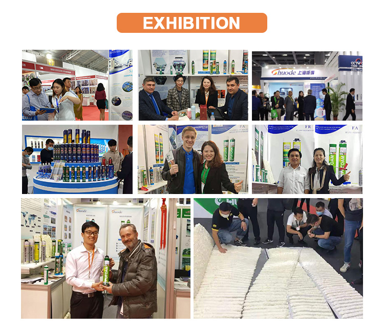 750ml Profesyonel B2 Yangına Dayanıklı Pu Köpük Sprey Poliüretan Köpük 14