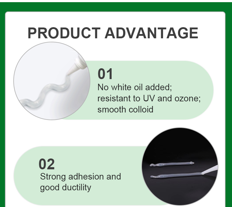 Shuode - 300ml acetic abicone sealant adhesive adhesive ngekhwalithi enhle ye-silicon sealant 9