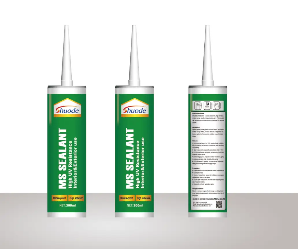 High Strength Non-corrosion Clear Ms Polymer Sealant Adhesive Sealant MS Crystal Sealant Glue For Construction 1