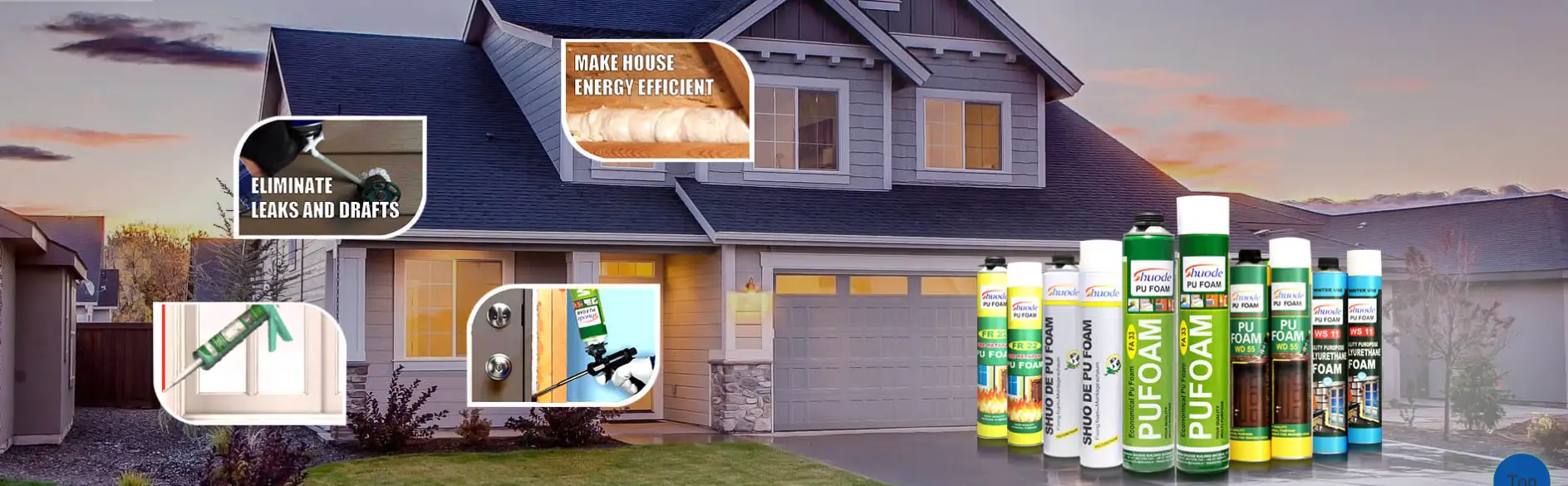 Beste wirtschaftliche Allzweckpistole&amp;Stroh PU -Schaumisolierung Dichtmittelspray für Fenster 1