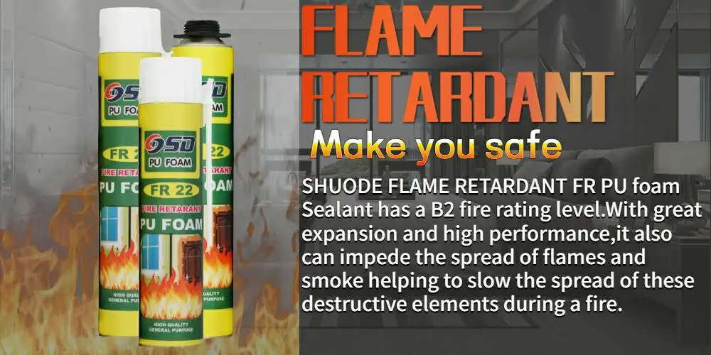 SHUODE manufacturer low VOC fire rated polyurethane pu foam support OEM 1