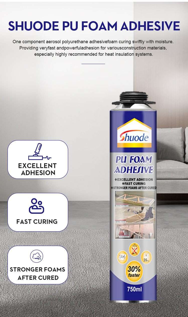 OEM&ODM Factory best seller external wall insulation engineering pu foam adhesive glue 8