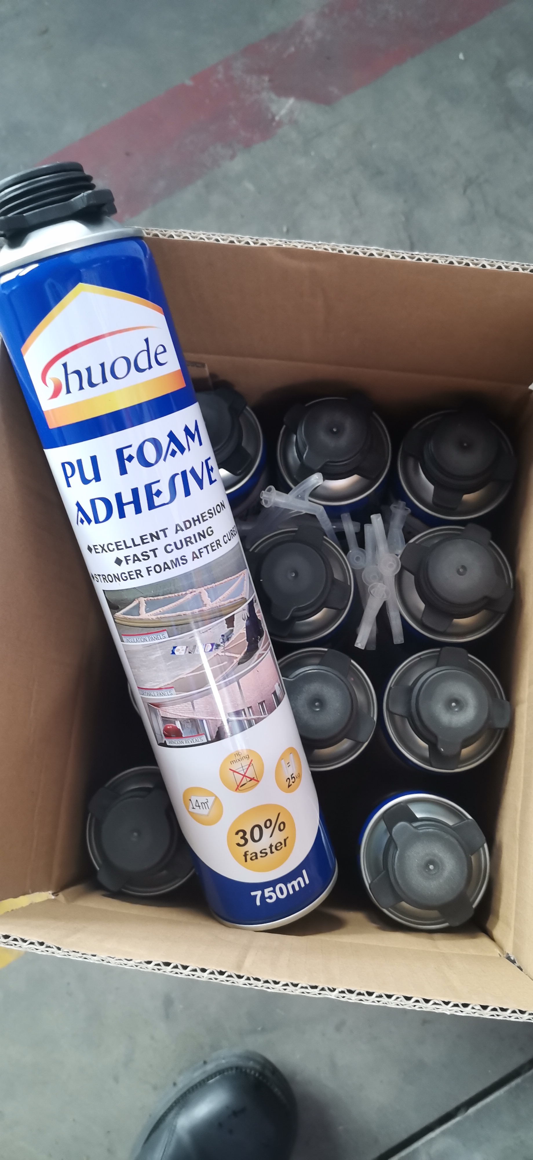 OEM&ODM Factory best seller external wall insulation engineering pu foam adhesive glue 12