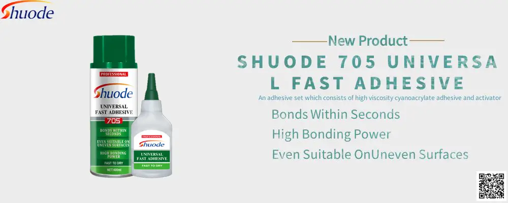 Quality SHUODE MDF Kit High Viscosity Cyanoacrylate Adhesive Super Glue with Accelerator 1