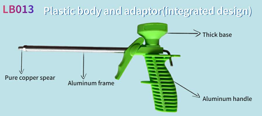 உயர் செயல்திறன் கொண்ட துப்பாக்கி வகை கட்டுமான காப்பு PU நுரை துப்பாக்கி 8