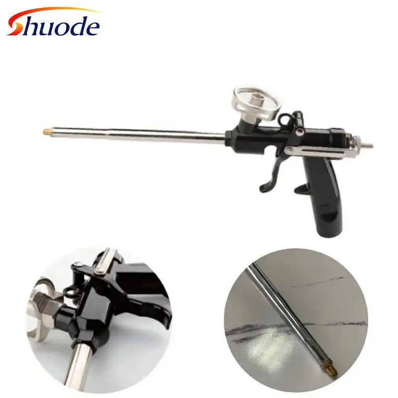 Công cụ xây dựng áp suất thấp urethane cách nhiệt hướng dẫn sử dụng súng xốp cho caulking 2