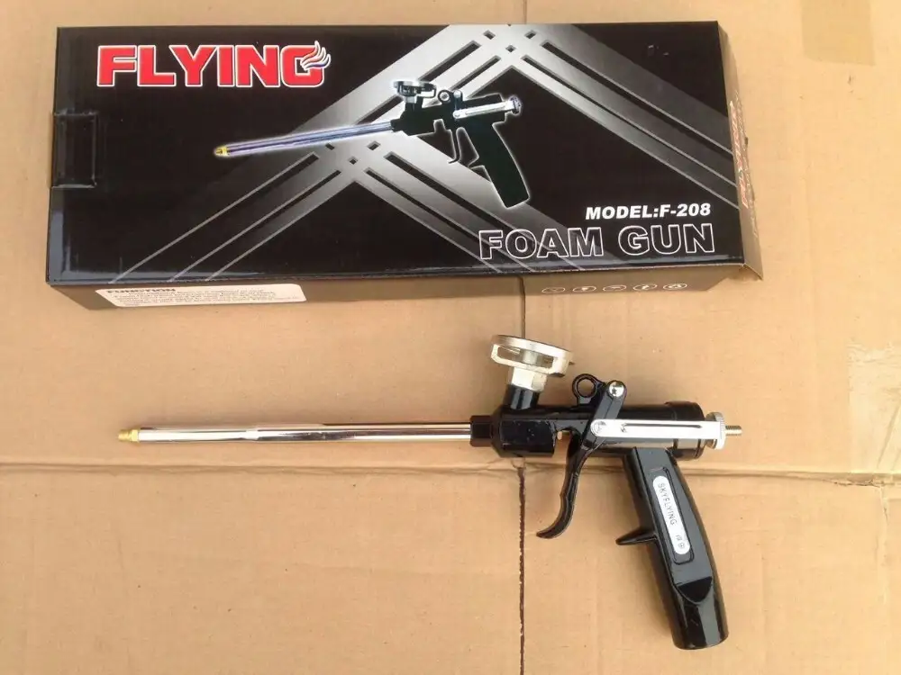 Công cụ xây dựng áp suất thấp urethane cách nhiệt hướng dẫn sử dụng súng xốp cho caulking 5