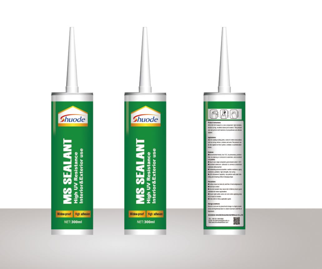 Качественный MS полимер Силиконовый герметик для уплотнения здания и платы 12