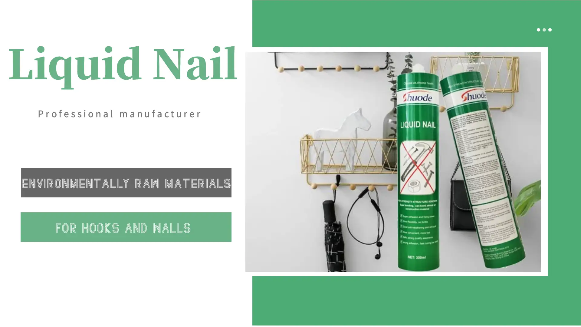 All Purpose Heavy Duty No More Nails Glue Adhesive Cement Liquid Nail Silicone Sealant 1