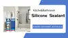 I-acetic ecacile ye-acetic ecacile ye-ceramic tile ecacile ye-glu grug ekhishini ne-silicone sealant 1
