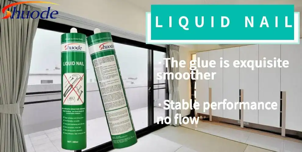 Customized 300ml White Fast Drying Tile and Door Frames Liquid No Nail Adhesive 1