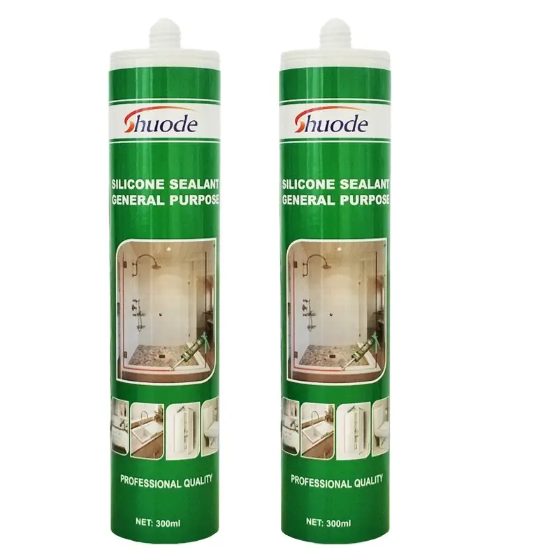Marca personalizada cura rápida boa adesão à prova d'água selante de silicone acético branco 2