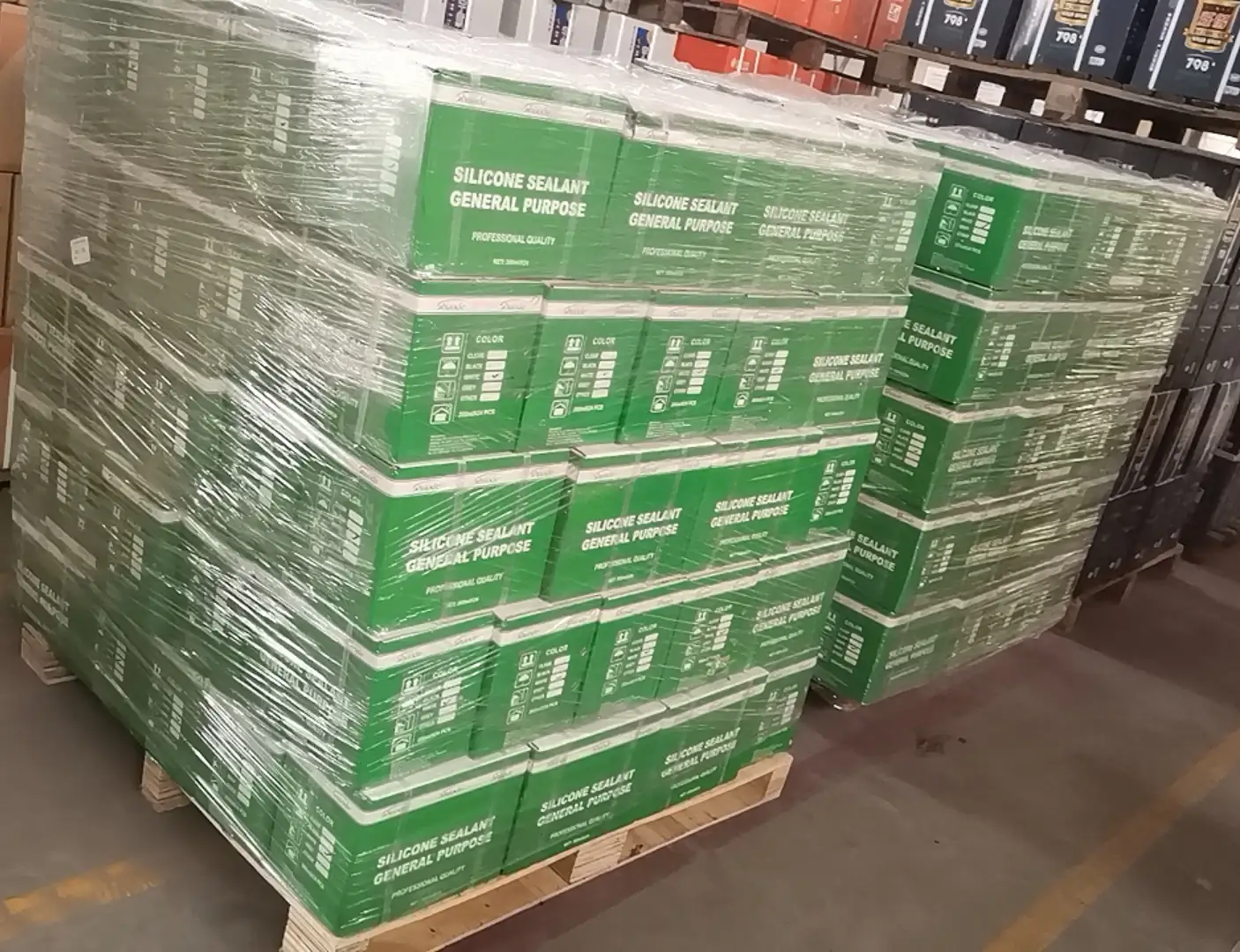 Marca personalizada cura rápida boa adesão à prova d'água selante de silicone acético branco 7