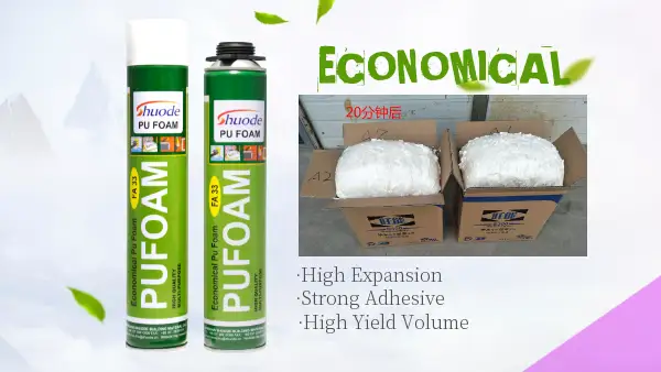 Quality 750ml Hot selling spray pu foam sealant for filling gap mounting white PU foam 1