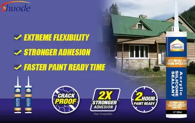 Schnell trocken 300 ml transparentes RTV -Acrylhärtungs -Silikonklebstoffdichtmittel