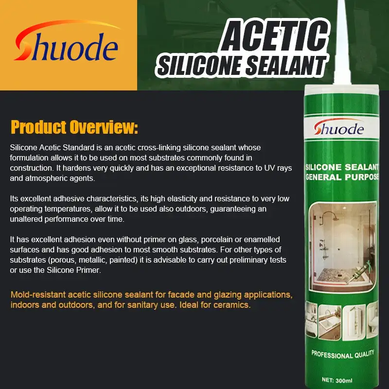 Custom brand fast cure good adhesion waterproof white acetic silicone sealant1 3