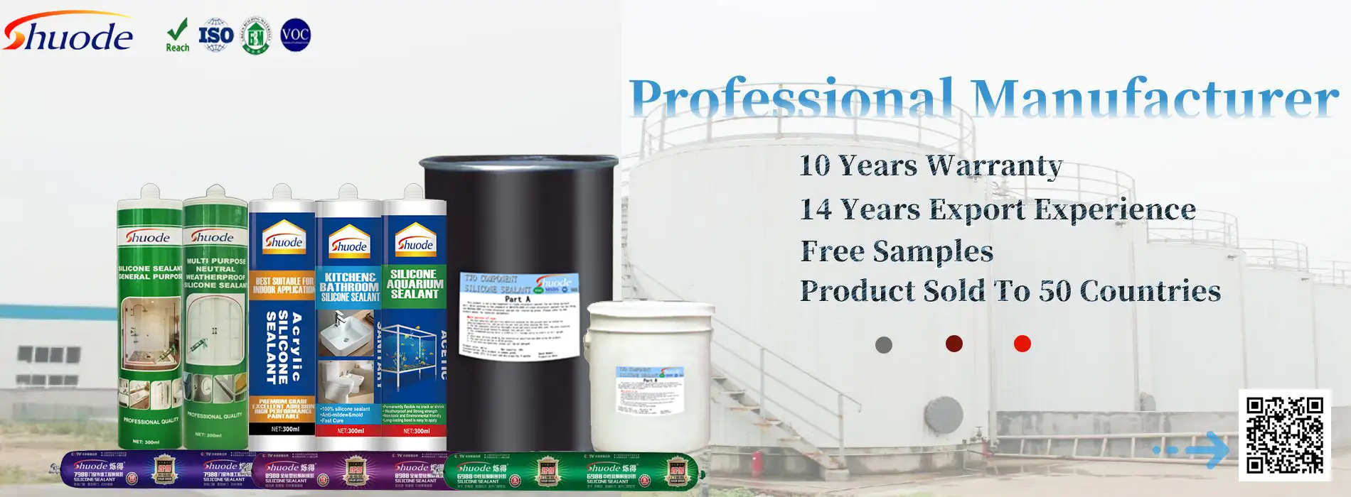 Customized White Bulk Acrylic Painters Adhesive Caulk Sealant manufacturers From China | Shuode 1