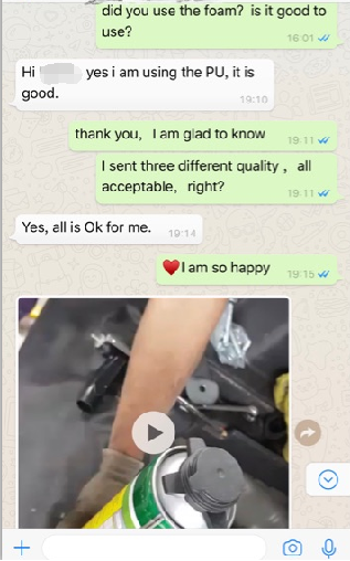 Aislamiento de espuma de pulverización líquida de alta densidad aislamiento expandir poliuretano en venta 75