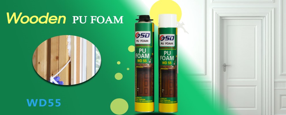 Toda la temporada y la espuma PU de propósito general para llenar la puerta de madera de sellado 8