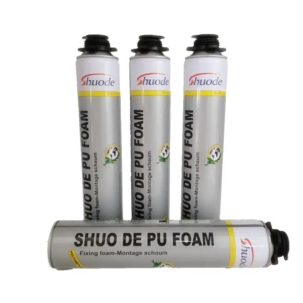 Shuode - oem spray al por mayor spray negro poliuretano espuma expandible PU espuma 1