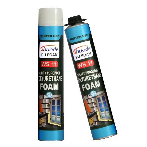 Shuode - 100% Quality Guarantee closed cell One Component spray pu polyurethane foam insulation bond for low temperture Expandable Pu Foam 1