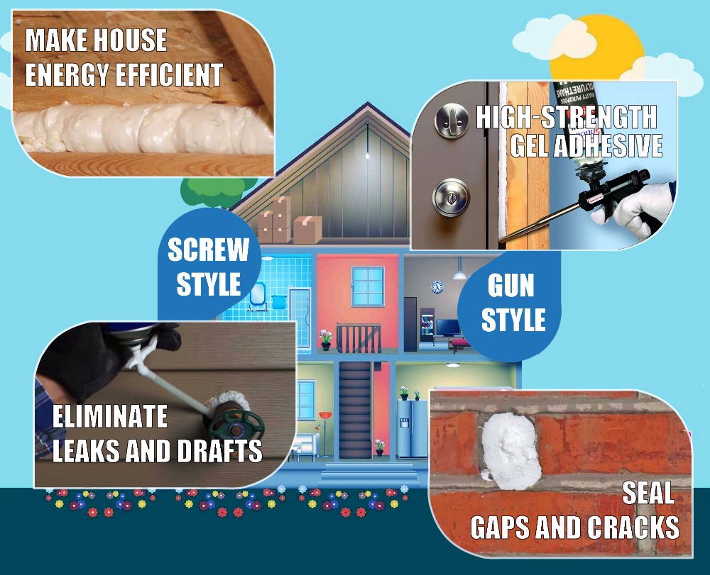 A prueba de sonido Spray de poliuretano de espuma química Pu espuma química 9