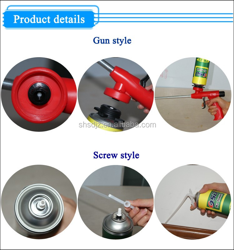 pu silicone sealant for door insulation/high insulation pu spray foam sealant