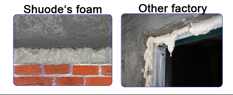 Shuode - 500ml 750 ml de espuma en aerosol al por mayor aislamiento mousse poliuretano espuma expandible de espuma PU 15