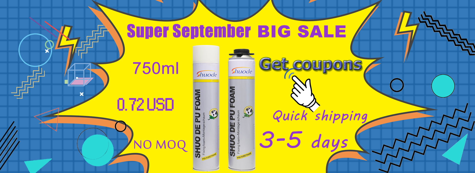 Shuode - Bear the Baddest Weather Pu Upholstery Spray Polyurethane Foam ngokwanda okukhulu okunwebeka kwe-FOAM 7