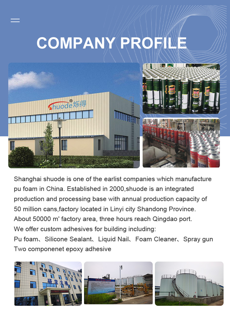 Buena expansión de la puerta de expansión fijación de sellador de espuma de poliuretano para todo propósito 12