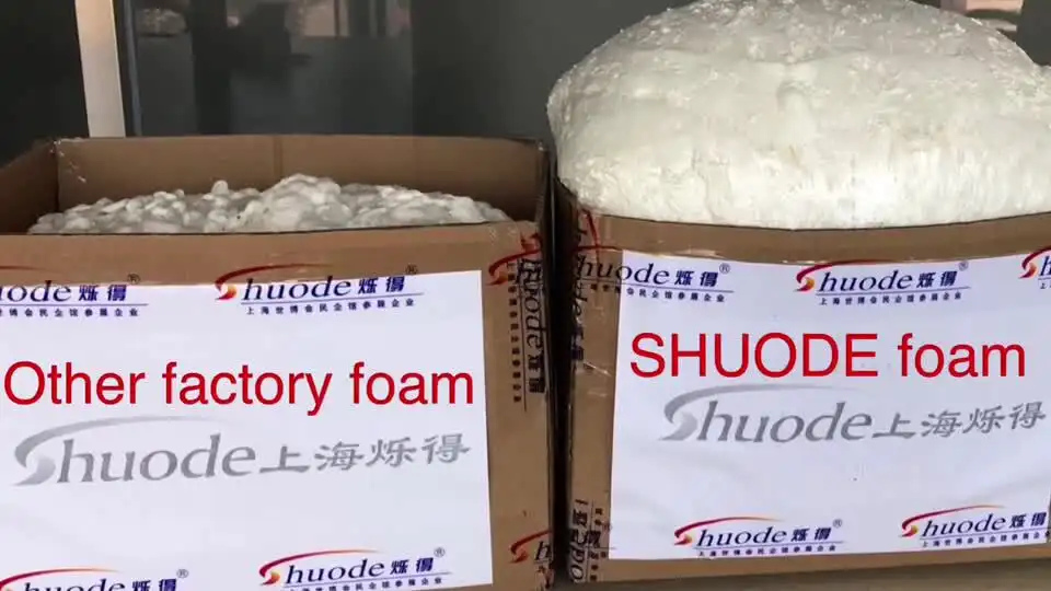 Shuode brand high density spray insulation polyurethane pu foam adhesive manufacturer 1