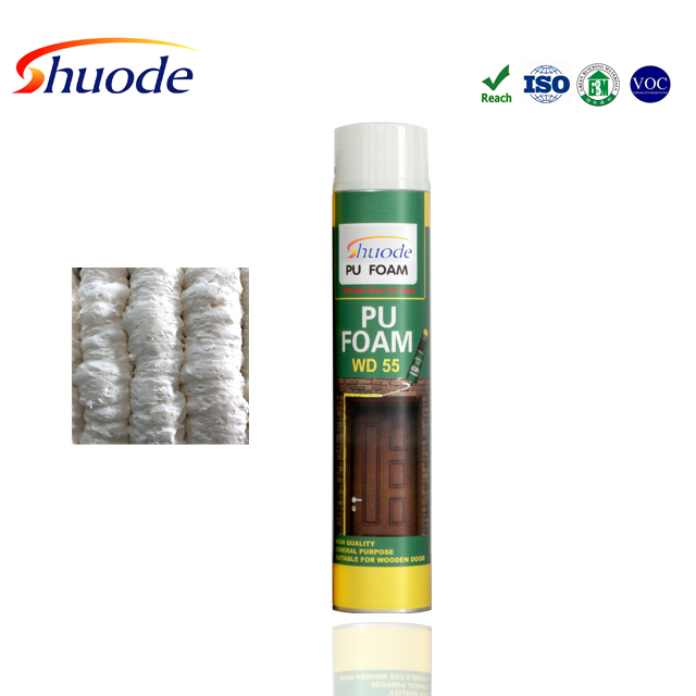 SHUODE - Fabricante de Shuode Fabricante recubierto Retardante Construcción Adhesivo Poliuretano PU Espuma Spray Fire Pu espuma PU 34