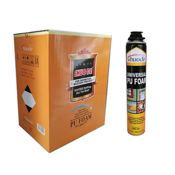 Shuode - Fire Rated Wholesale Insulation Kit Pu Foam Spray from China Professional Manufacturer Hot Melt Adhesives Liquid Glue Mixture B2 Fire Retardant Pu Foam 1
