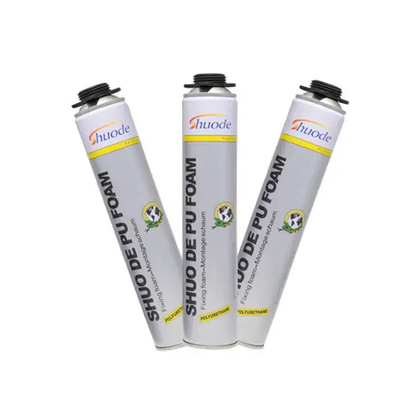 Shuode - 500ml 750ml big volume self-expanding bold hold glue adhesive spray for foam Expandable Pu Foam 1