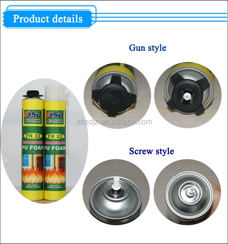 Шуод - 750ml Fireproof Spray Fiesta De Espuma en Aerosol Fire Repardant PU көбік 11