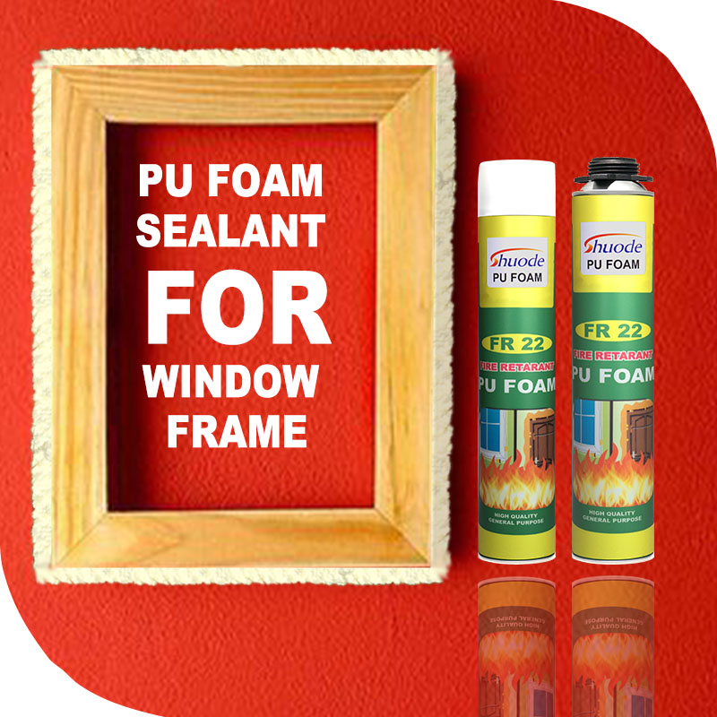 Shuode - Spray imikhiqizo yokufakelwa kwe-Insulation 750ml Pu Foam yawo wonke amagebe wokwakha agcwalisa i-teraam ye-teraam ye-terardant yomlilo 8