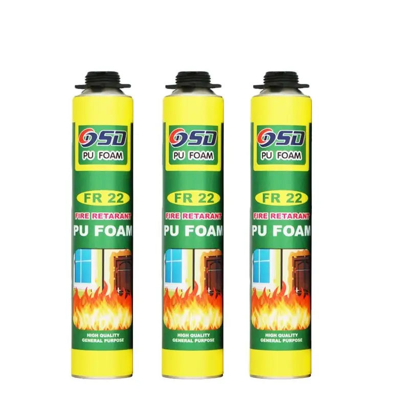 Shuode - 750ml Insulation window door PU Expanding anti Fire Foam Fire Retardant Pu Foam 1