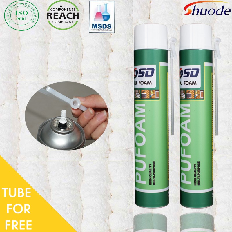 Shuode - Puerta de aislamiento de 750 ml PU expansión de espuma anti fuego contra incendios Retardante PU Espuma 47