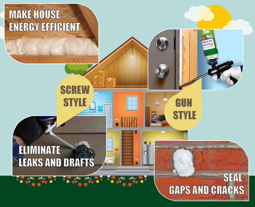 Aislamiento de aerosol Fireproof poliuretano Europa Europa impermeable espuma de poliuretano 17