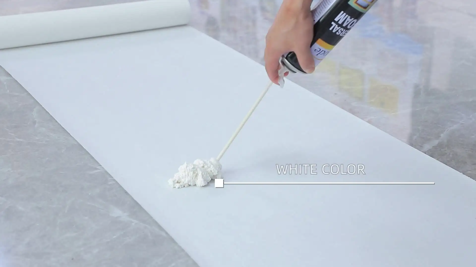 Low temperature pu spray foam filled tire sealant for bujilding material 1