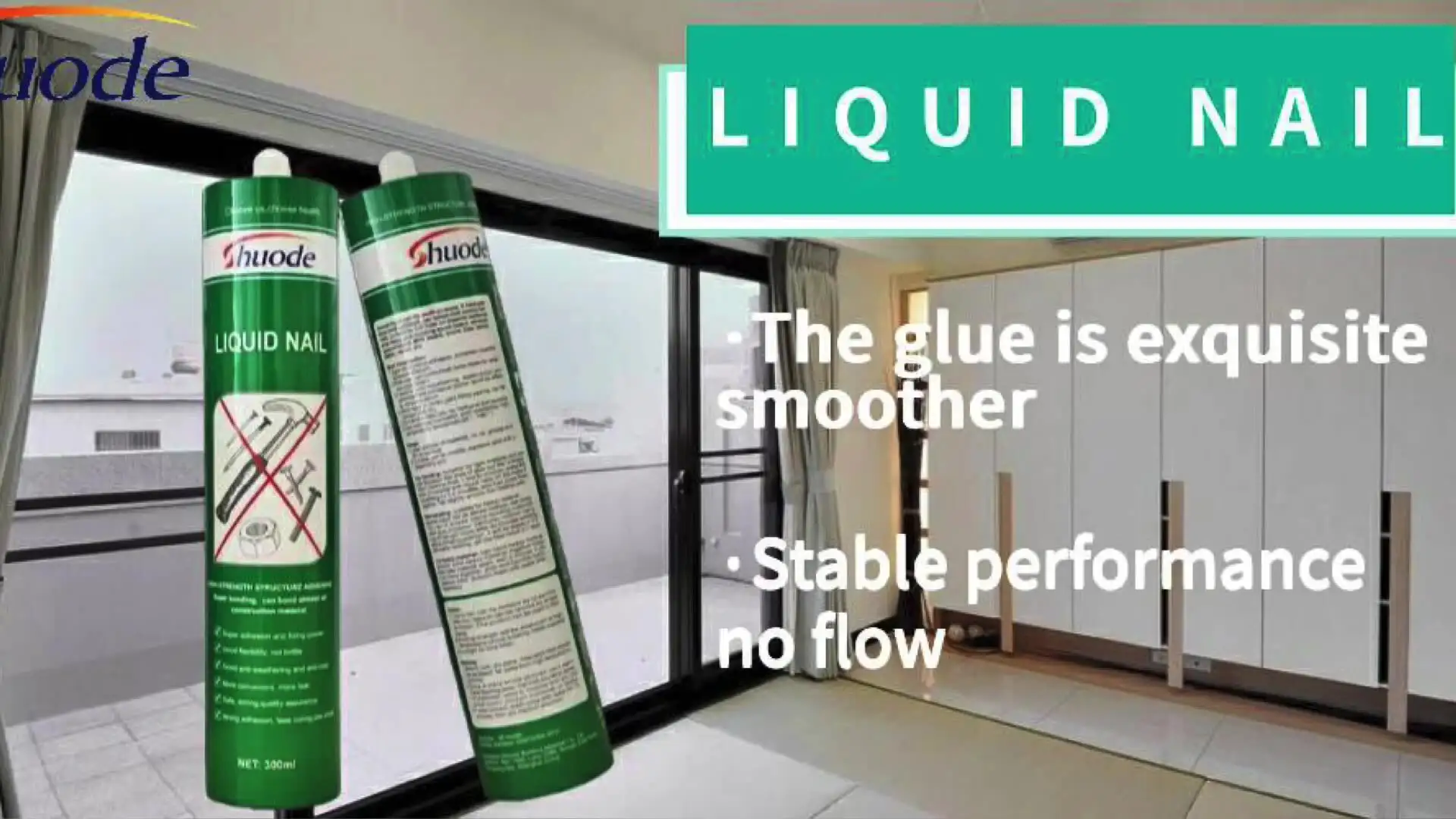 Shuode - All Purpose Heavy Duty No More Nails Glue Adhesive Cement Liquid Nail for Wood Bonding Liquid Nail 1