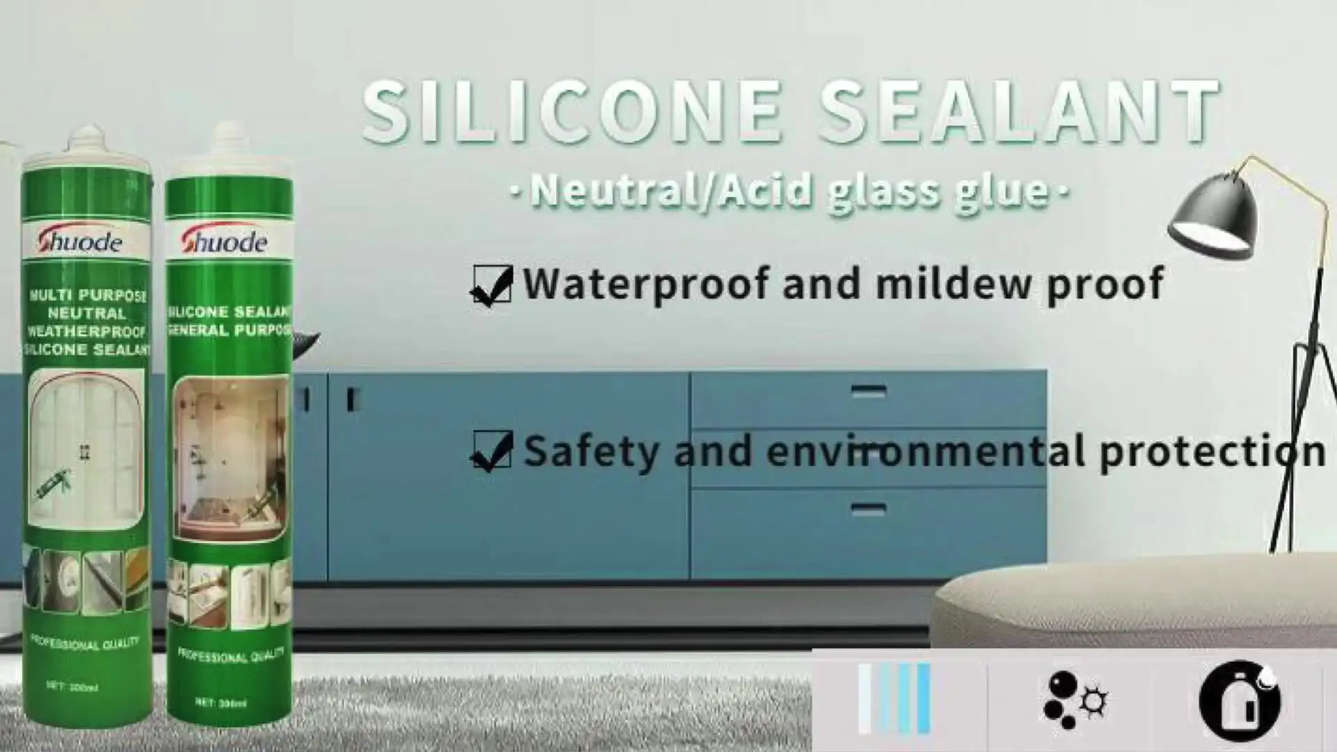 Shuode - Hot-selling products SHUODE Fish tank structural waterproof glass silicone sealant aquarium adhesive Silicon Sealant 1