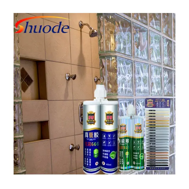 Shuode - Factory Outlet Sample Available fabric low curing carbon fiber colorful tile epoxy resin adhesive Two Component Epoxy Adhesive 1