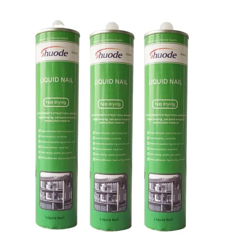 Shuode - 300ml 310ml acrylic fast dying liquid nails construction adhesive Liquid Nail 1