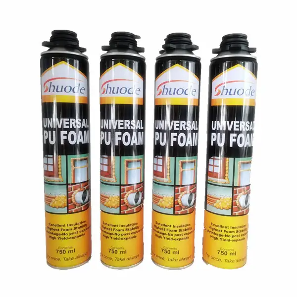 Shuode - Spray insulation products 750ml pu foam chemical for all construction gap filling Fire Retardant Pu Foam 1