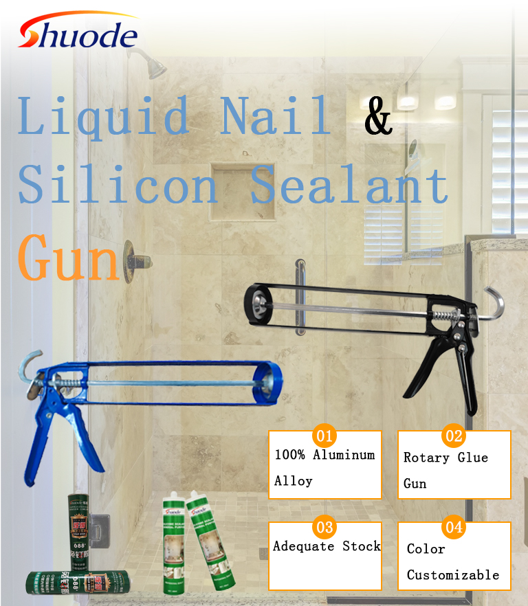 Precio del fabricante de porcelana para uñas líquidas personalizadas & Pistola de sellador de silicio 7